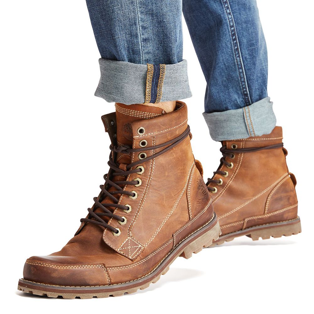 Bototos Timberland Hombre 6-Inch Earthkeepers® Original Marrones - Chile XQZ-064918